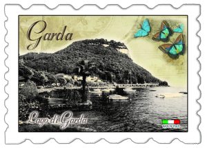 Magnete Resina Francobollo Cm 7X5 Lago - Garda