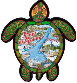 Magnete Glossy Tartaruga Lago Di Garda