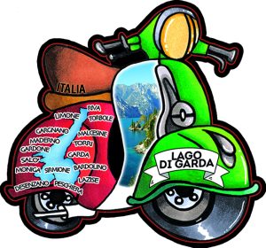 Magnete Glossy Moto Lago Di Garda