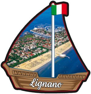 Magnete Glossy Barca Lignano