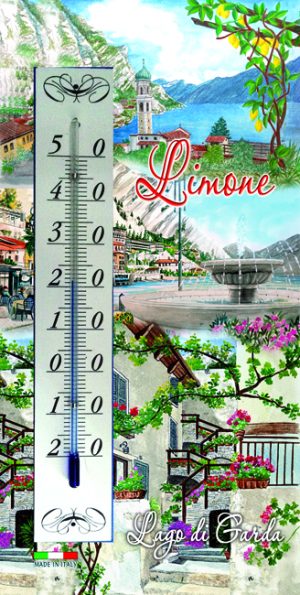 Piastrella Ceramica Cm 10X20 C/Termometro Lago - Limone