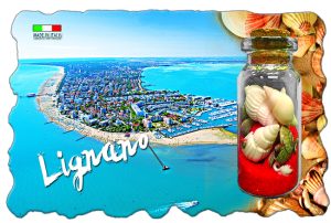 Magnete Marmo Cm 8X5 C/Bottiglia Lignano