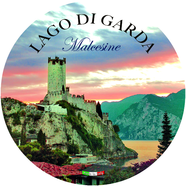 Piatto Ceramica Rotondo Lago - Malcesine