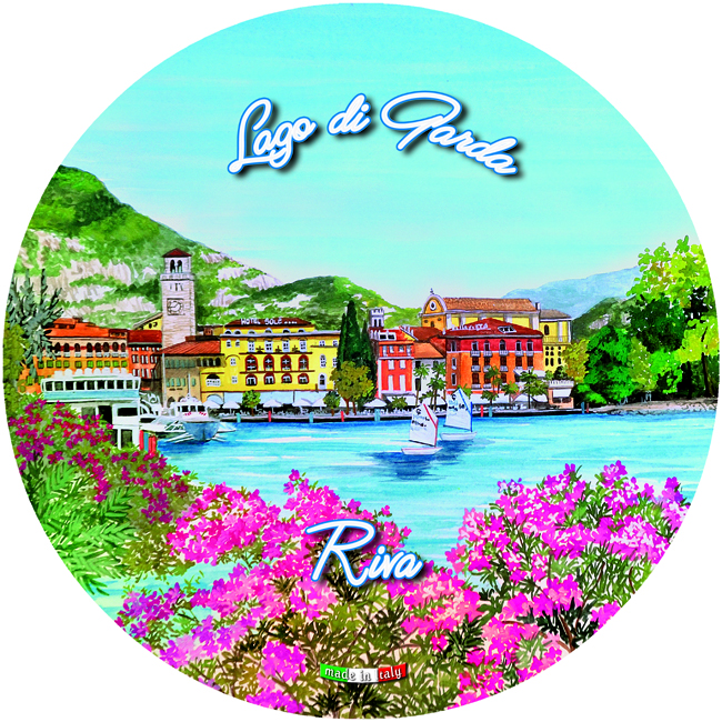 Piatto Ceramica Rotondo Lago - Riva