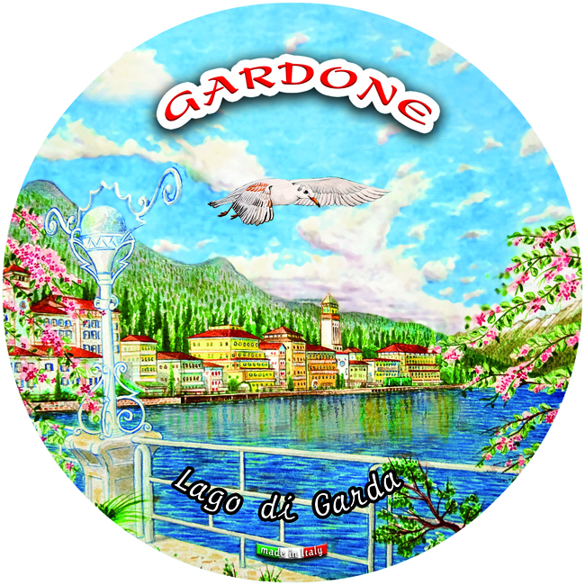 Piatto Ceramica Rotondo Lago - Gardone