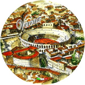 Piatto Ceramica Rotondo Verona