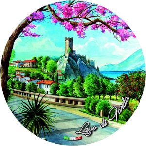 Piatto Ceramica Rotondo Lago Di Garda