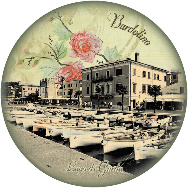 Piatto Ceramica Rotondo Lago - Bardolino