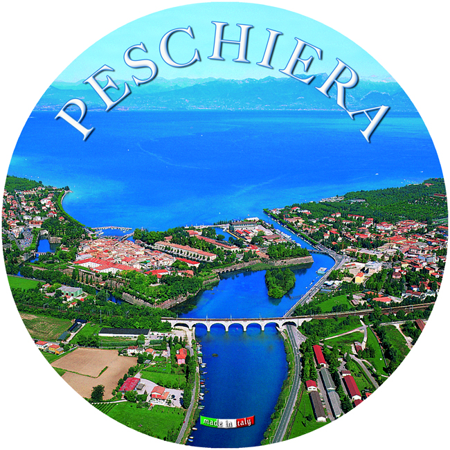 Piatto Ceramica Rotondo Lago - Peschiera