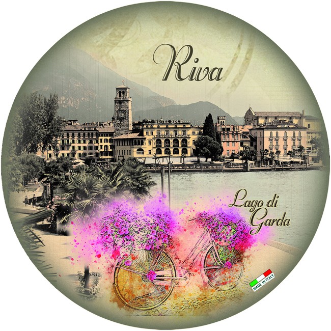 Piatto Ceramica Rotondo Lago - Riva