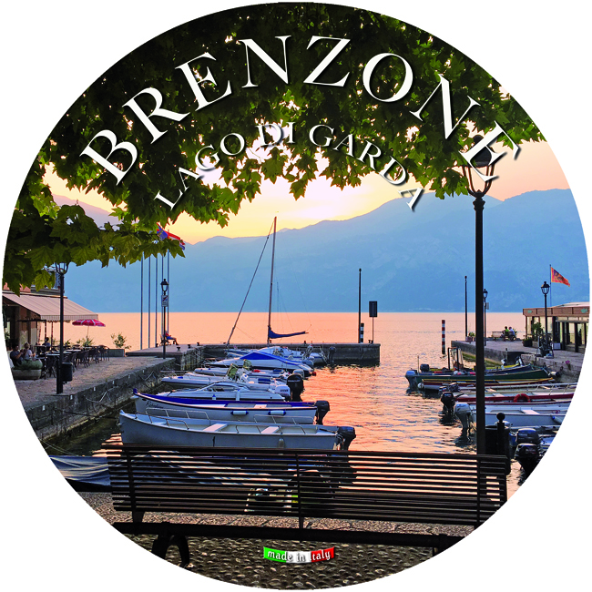 Piatto Ceramica Rotondo Lago - Brenzone
