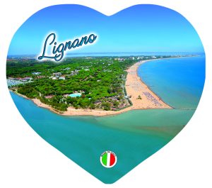 Magnete Resina Cuore Lignano