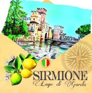 Magnete Resina Busta Lago - Sirmione