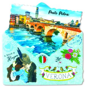 Magnete Resina Busta Verona