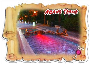 Cartolina F/To 12X17 Fustellata Abano Terme