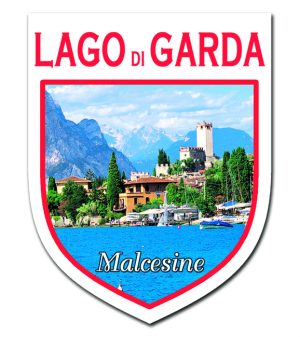 Adesivo Scudo Lago Malcesine Castello