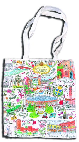 Borsa Shopper Cm 40X35 Verona Disegno