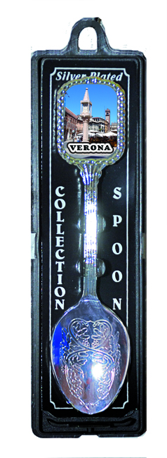 Cucchiaino Silver Con Stemma Rettangolare Verona