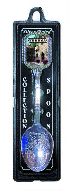 Cucchiaino Silver Con Stemma Rettangolare Verona