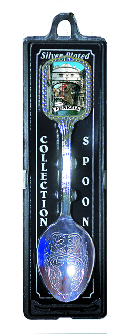 Cucchiaino Silver Con Stemma Rettangolare Venezia