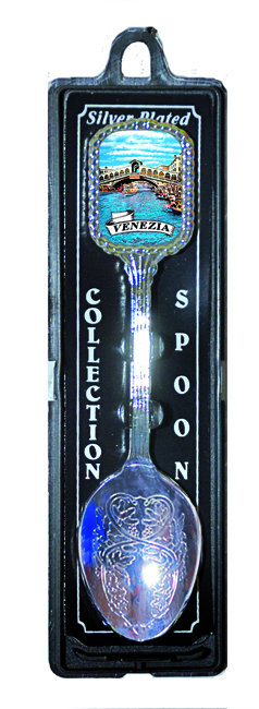 Cucchiaino Silver Con Stemma Rettangolare Venezia