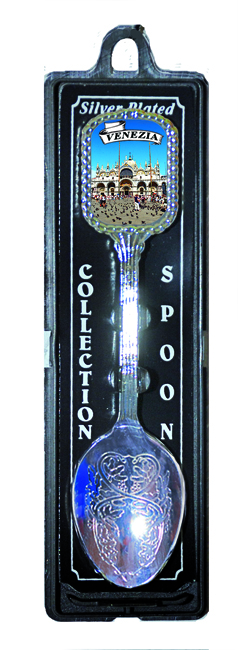 Cucchiaino Silver Con Stemma Rettangolare Venezia
