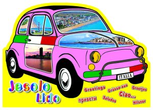 Cartolina F/To 12X17 Fustellata Jesolo