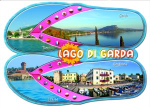 Cartolina F/To 12X17 Fustellata Loc. Lago Di Garda
