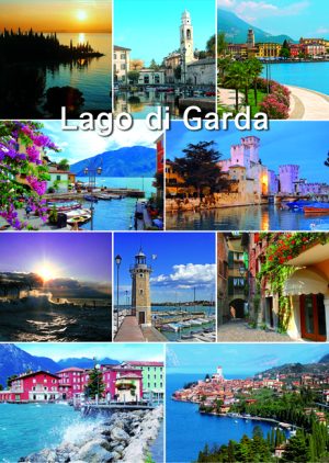 Cartolina F/To 10.5X15 Veduta Loc. Lago Di Garda Verticale