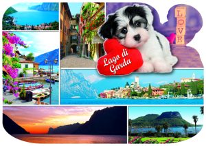 Cartolina F/To 12X17 Fustellata Loc. Lago Di Garda