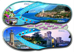 Cartolina F/To 12X17 Fustellata Loc. Lago Di Garda