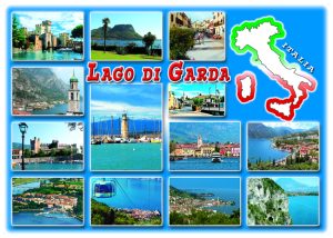 Cartolina F/To 12X17 Fustellata Loc. Lago Di Garda