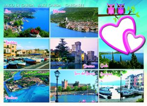 Cartolina F/To 12X17 Fustellata Loc. Lago Di Garda