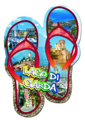 Cartolina F/To 12X17 Fustellata Loc. Lago Di Garda