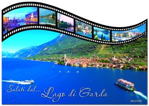 Cartolina F/To 12X17 Fustellata Loc. Lago Di Garda