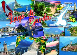 Cartolina F/To 12X17 Fustellata Lago Di Garda