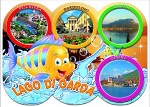 Cartolina F/To 12X17 Fustellata Lago Di Garda