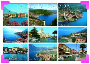 Cartolina F/To 12X17 Fustellata Loc. Lago Di Garda