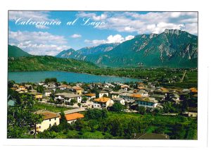 Cartolina F/To 10,5X15 Veduta Calceranica Al Lago