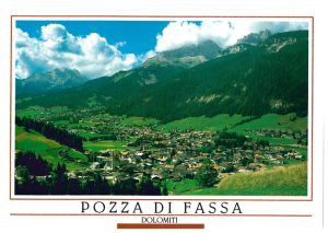 Cartolina F/To 10,5X15 Veduta Dolomiti Pozza Di Fassa