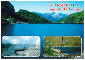 Cartolina F/To 10,5X15 Veduta Marmolada Lago Della Fedaia