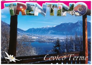 Cartolina F/To 12X17 Fustellata Levico Terme