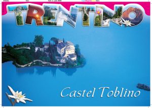Cartolina F/To 12X17 Fustellata Castel Toblino