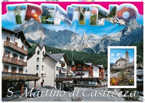 Cartolina F/To 12X17 Fustellata San Martino Di Castrozza