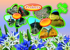 Cartolina F/To 12X17 Fustellata Glitter Predazzo