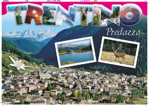 Cartolina F/To 12X17 Fustellata Predazzo