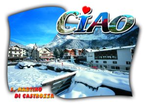 Cartolina F/To 12X17 Fust. Glitter San Martino Di Castrozza