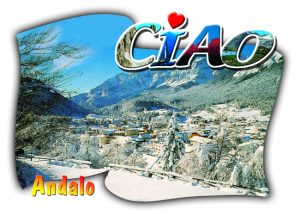 Cartolina F/To 12X17 Fustellata Glitter Andalo