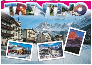 Cartolina F/To 12X17 Fustellata San Martino Di Castrozza
