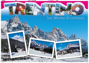 Cartolina F/To 12X17 Fustellata San Martino Di Castrozza